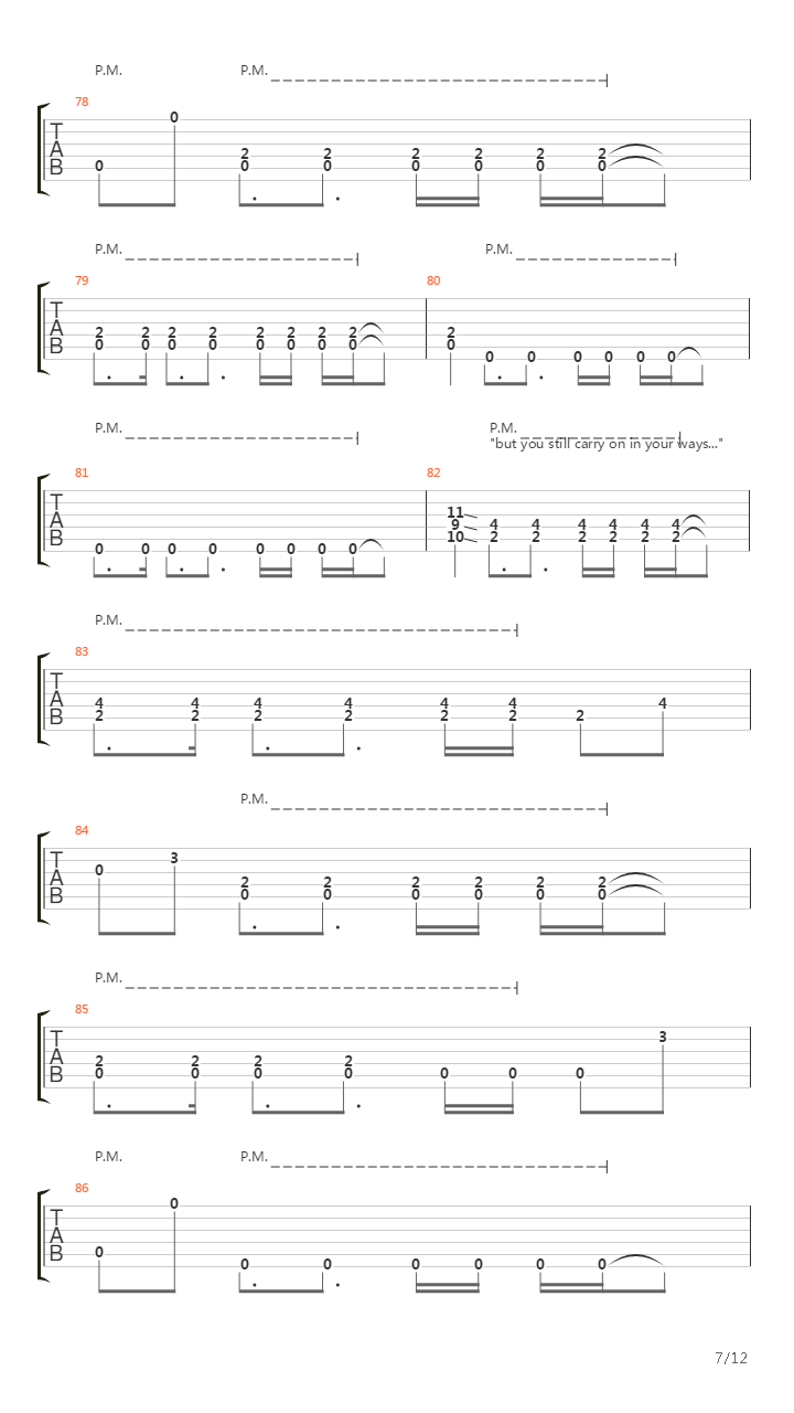 Through The Exterior吉他谱