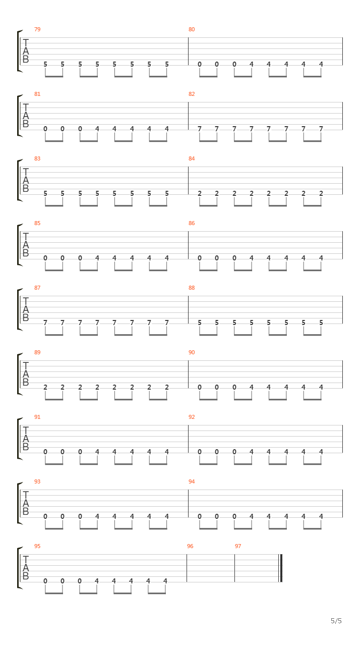 The 15th吉他谱
