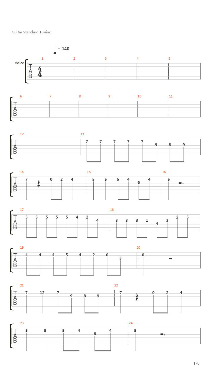 Mariposa Tecnicolor吉他谱