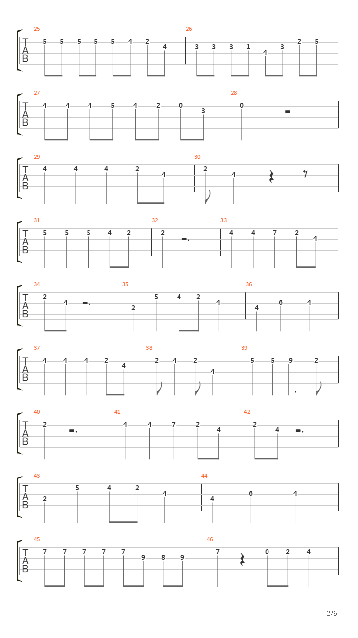 Mariposa Tecnicolor吉他谱