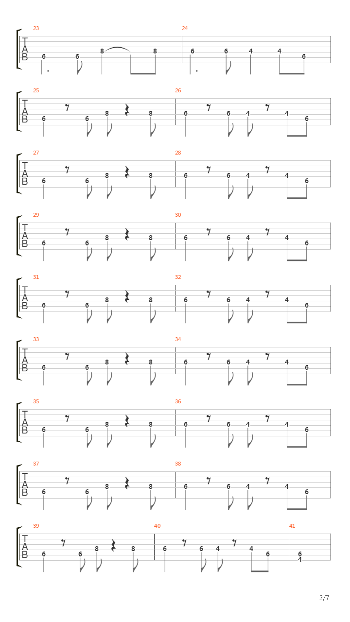 Low吉他谱