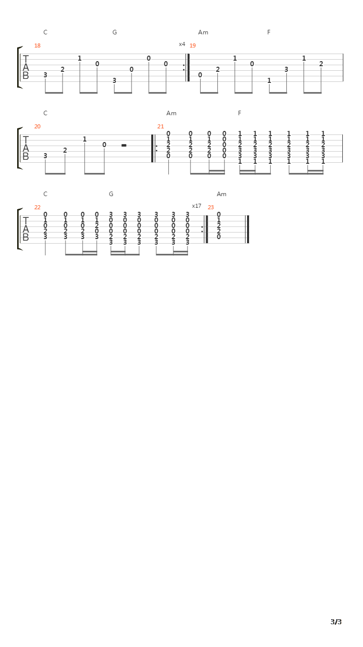 Whistle吉他谱