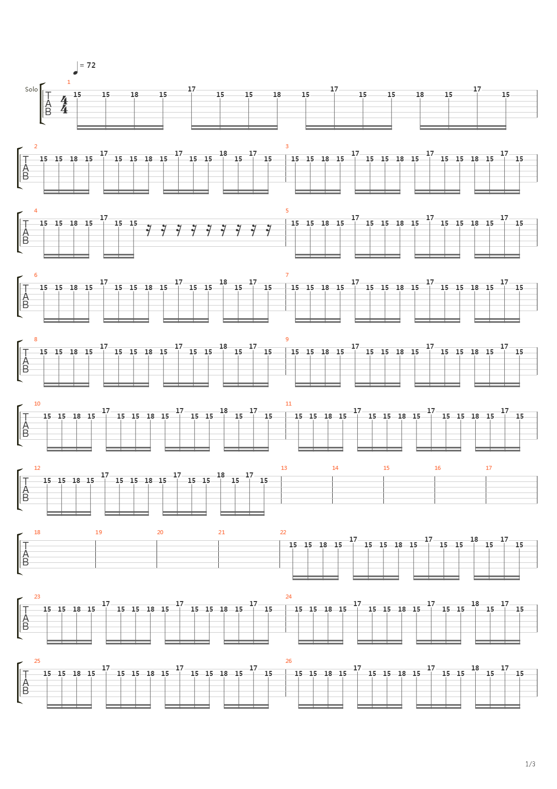 Substance吉他谱