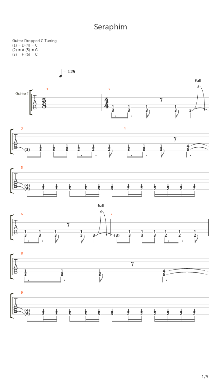 Seraphim吉他谱