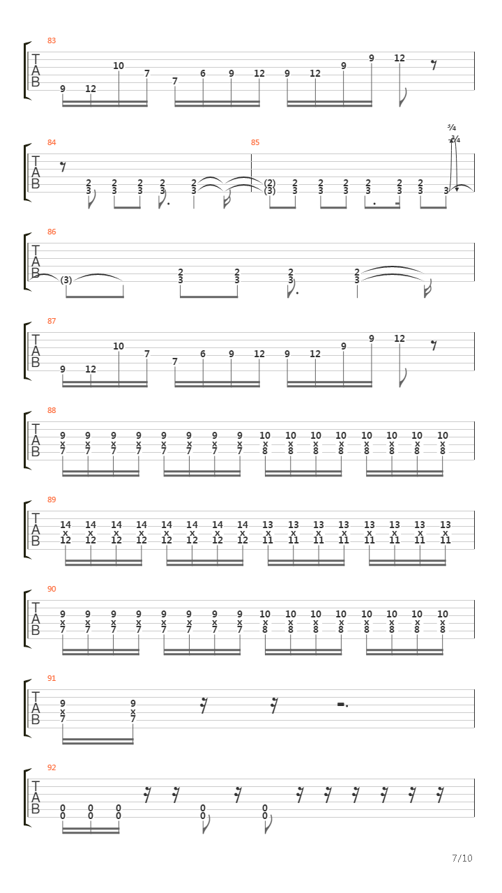 White Flag吉他谱