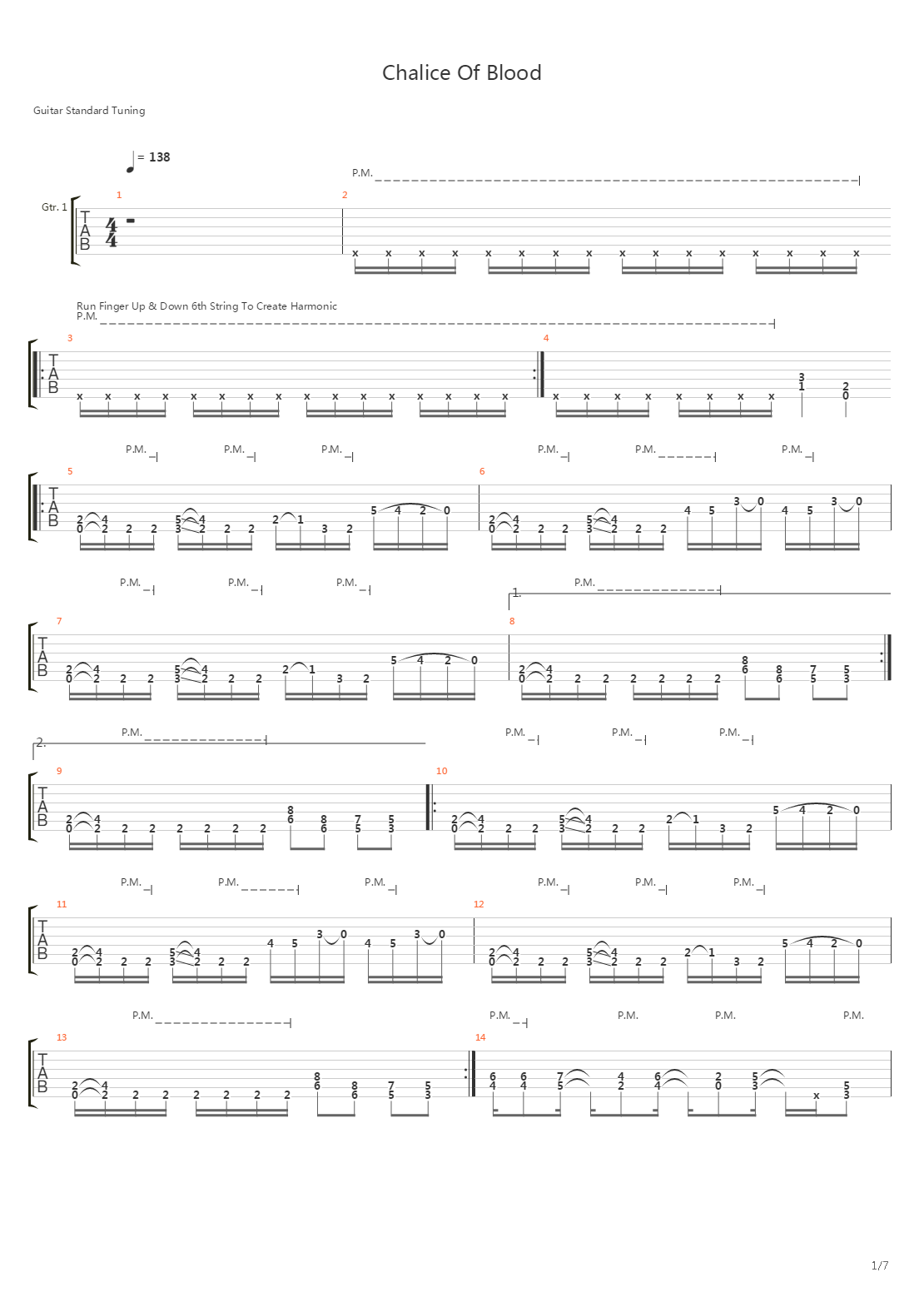 Chalice Of Blood吉他谱