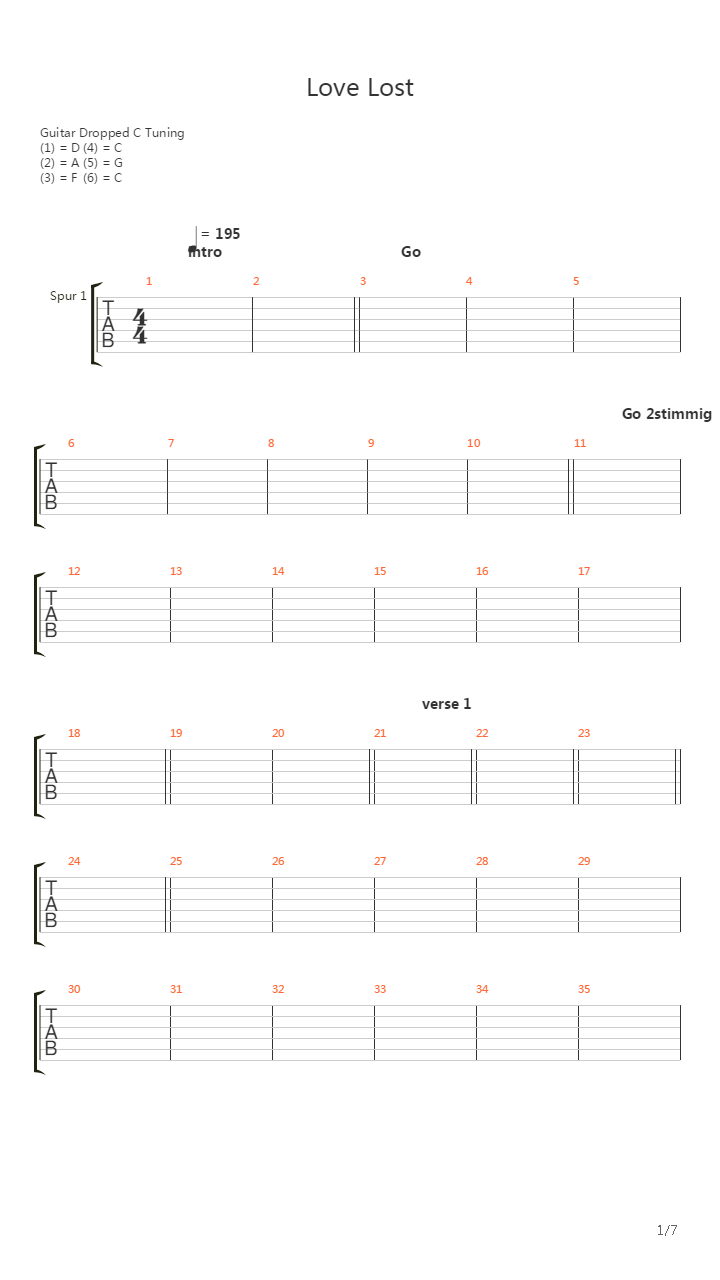 Love Lost吉他谱