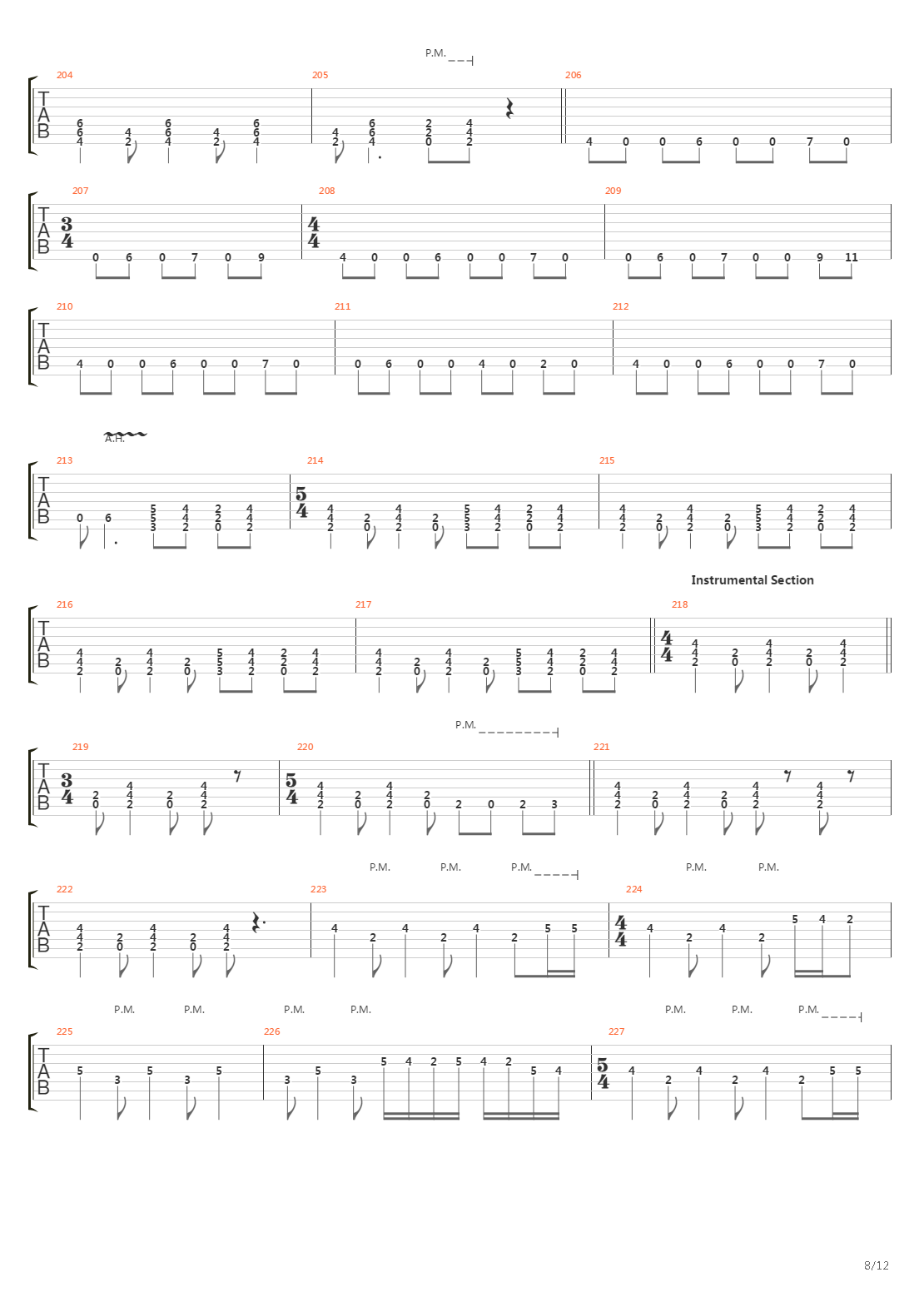 Racing The Hours吉他谱