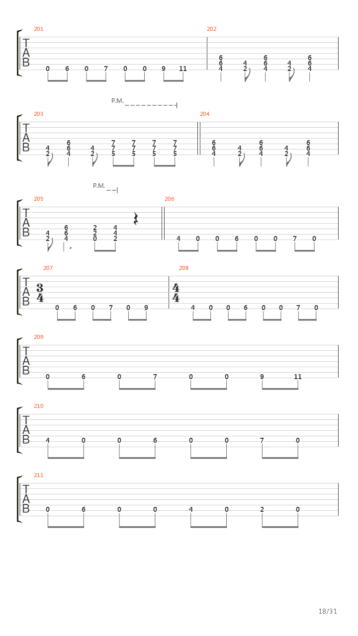 Racing The Hours吉他谱