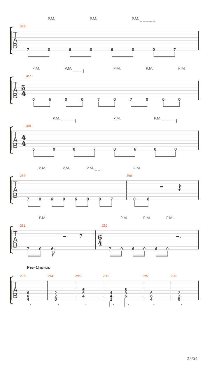 Racing The Hours吉他谱