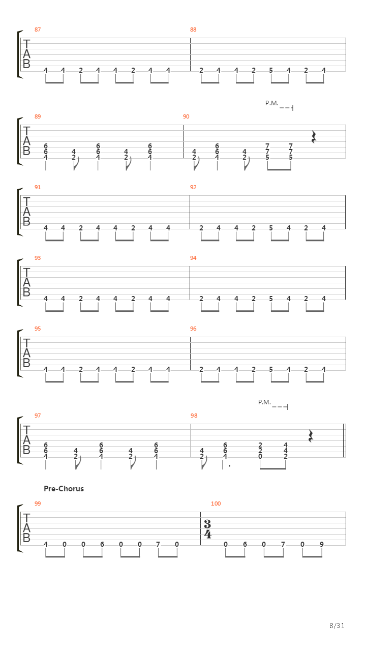 Racing The Hours吉他谱