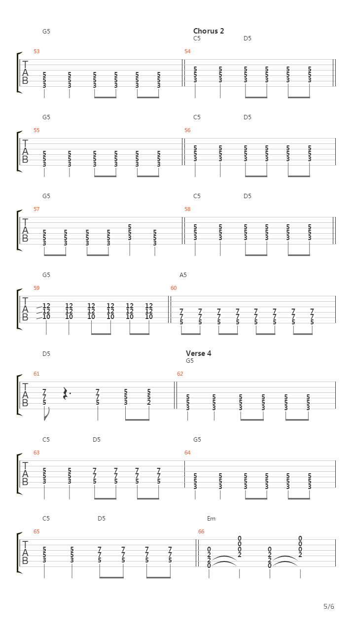 The Pedestrian吉他谱