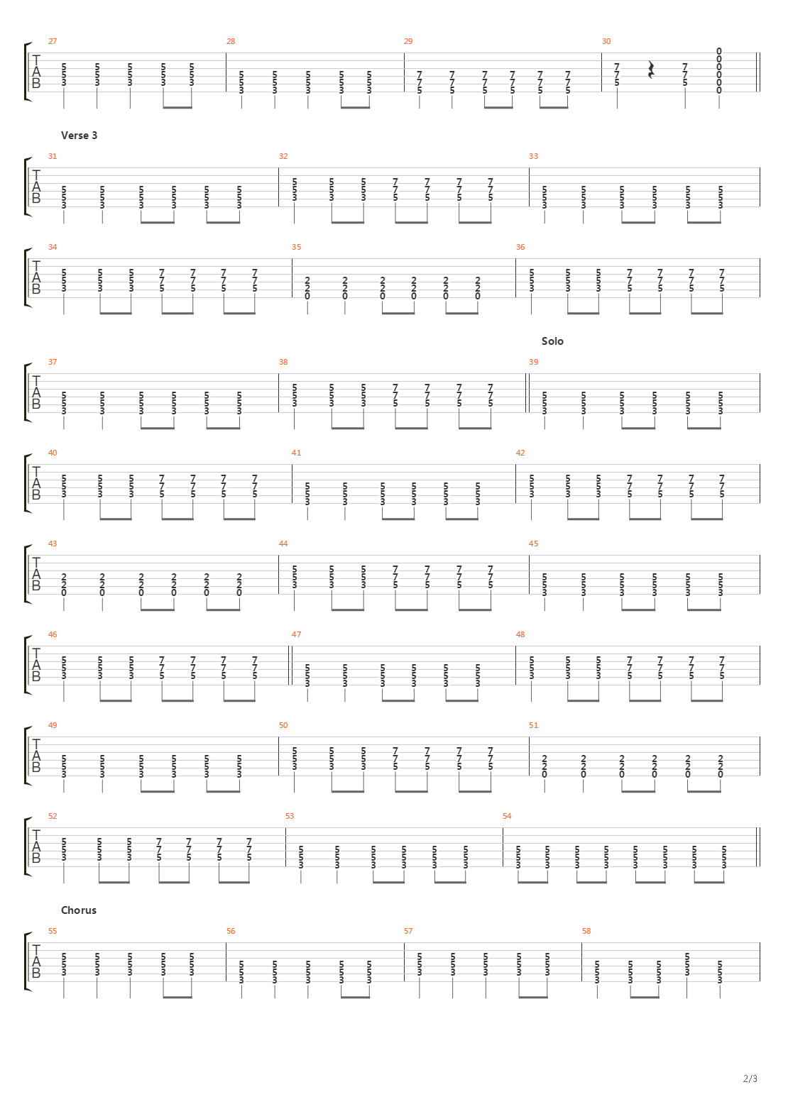 The Pedestrian吉他谱