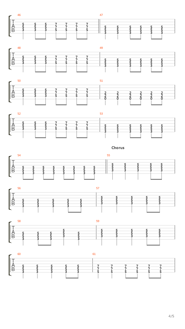 The Pedestrian吉他谱