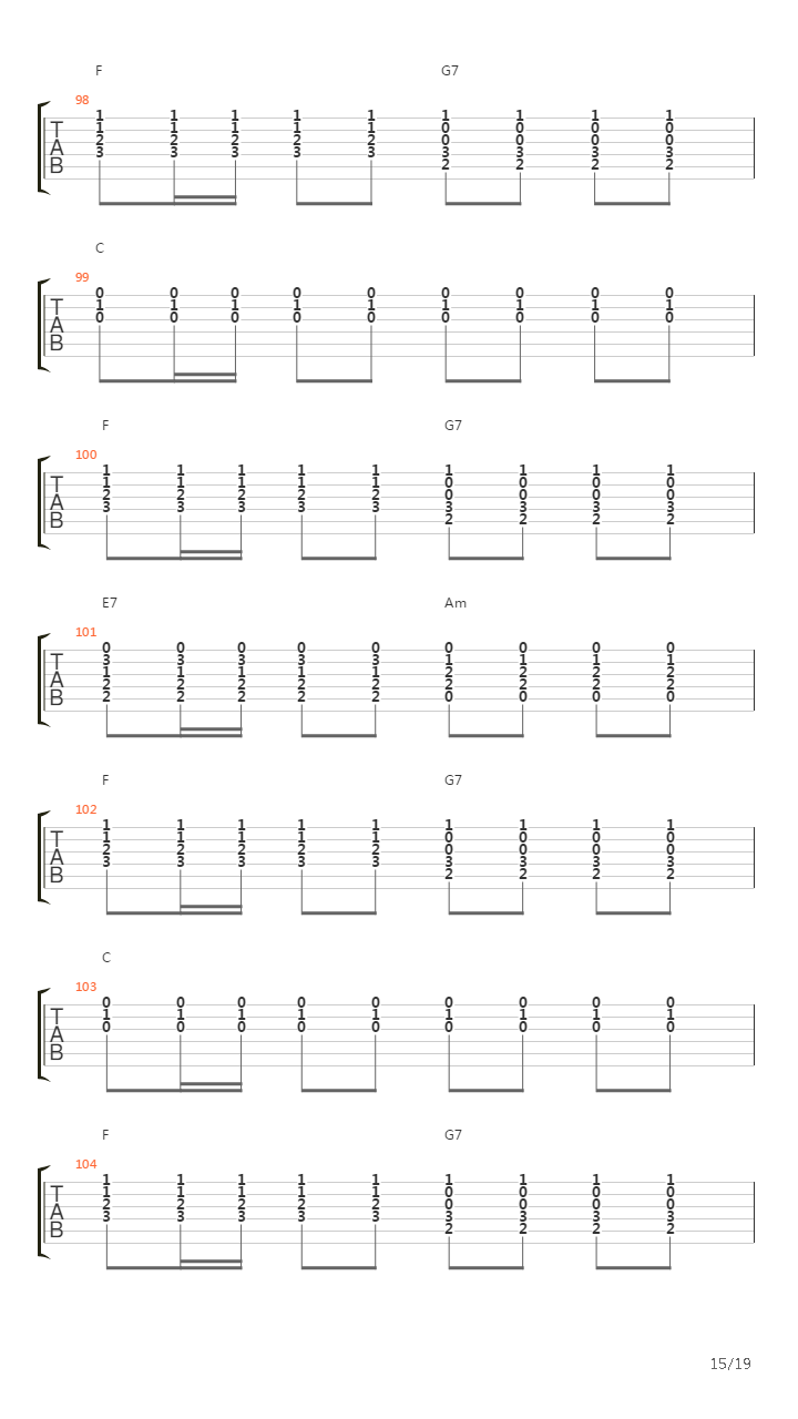 La Locomotiva吉他谱