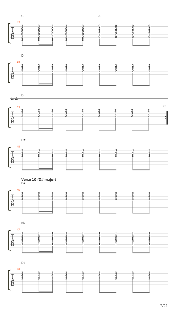 La Locomotiva吉他谱
