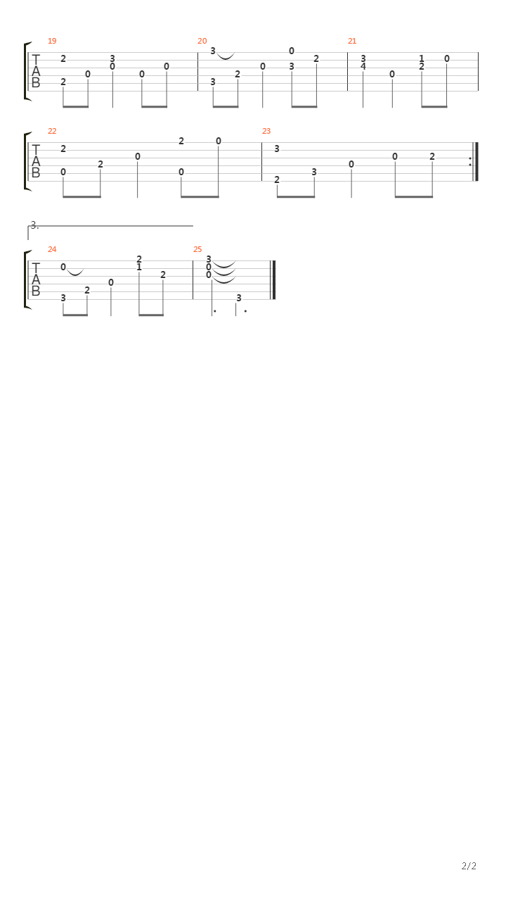 Valse Triste吉他谱