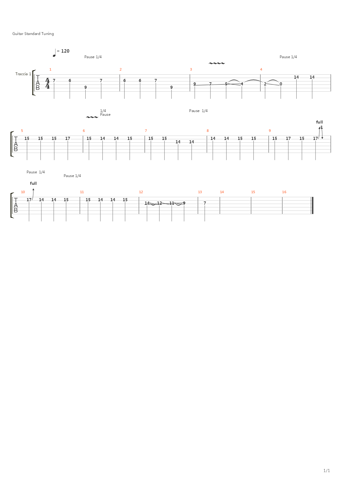 La Cura吉他谱