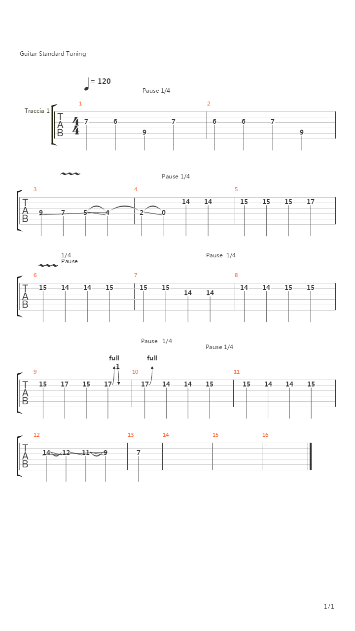 La Cura吉他谱
