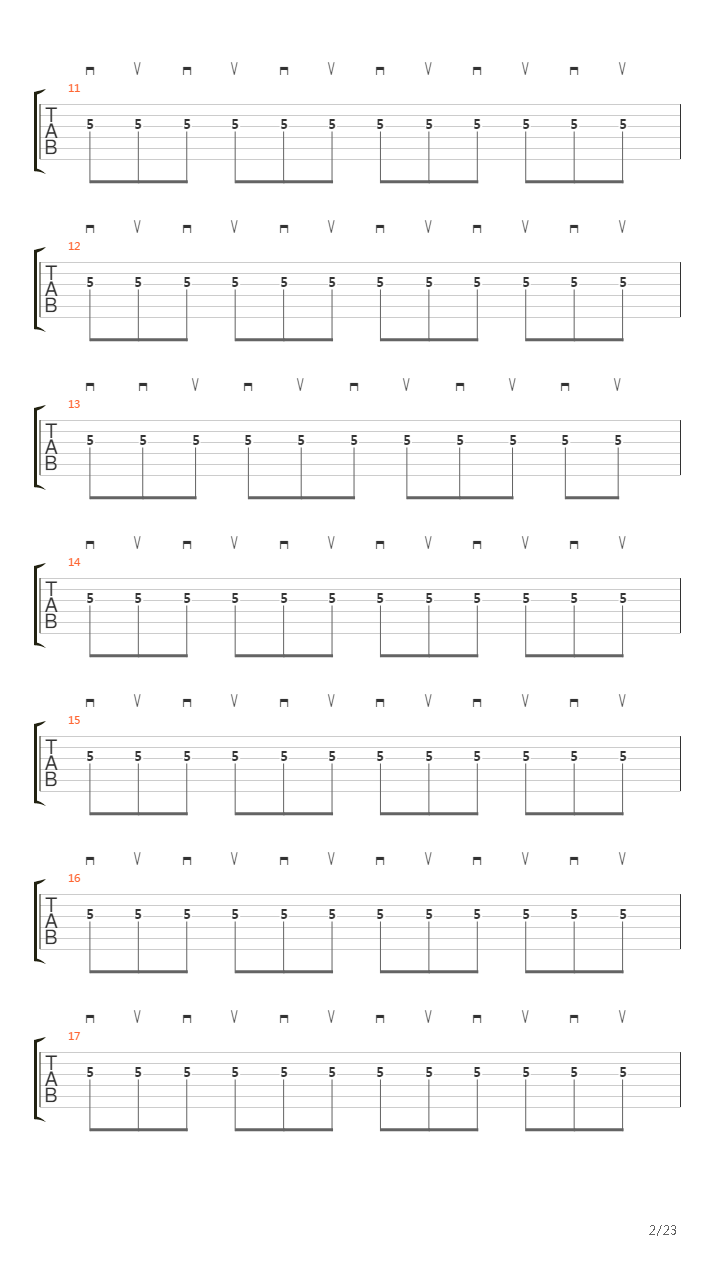 Chop Builder Round 1 Warm Up Alternate Picking - Triplets吉他谱