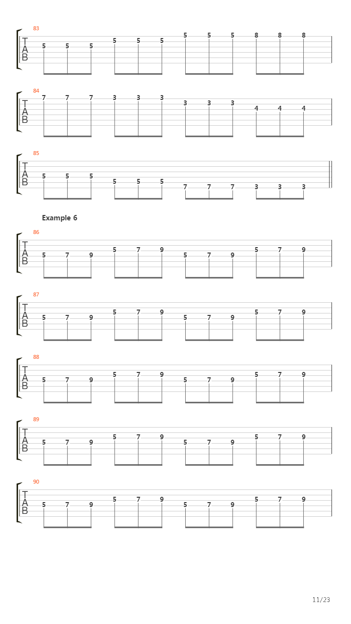 Chop Builder Round 1 Warm Up Alternate Picking - Triplets吉他谱