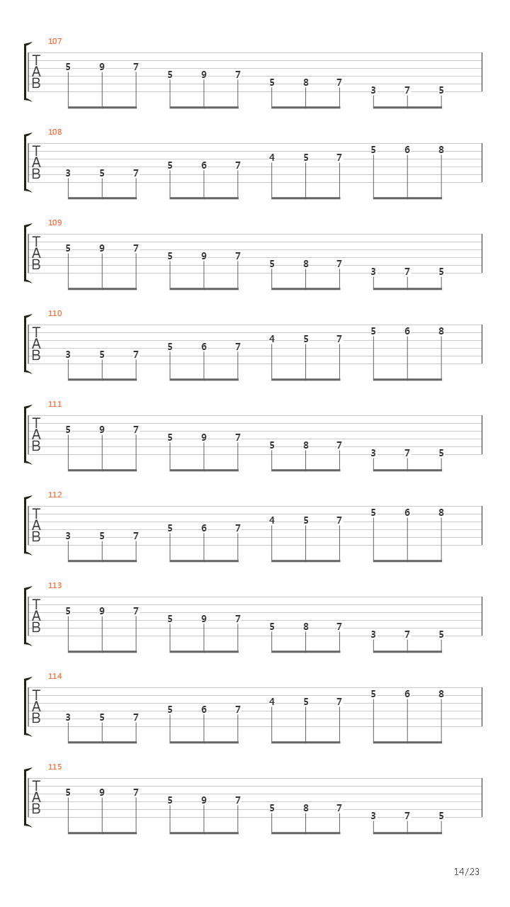 Chop Builder Round 1 Warm Up Alternate Picking - Triplets吉他谱