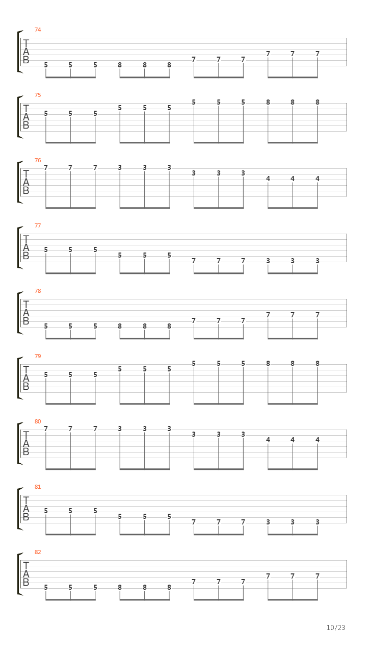 Chop Builder Round 1 Warm Up Alternate Picking - Triplets吉他谱