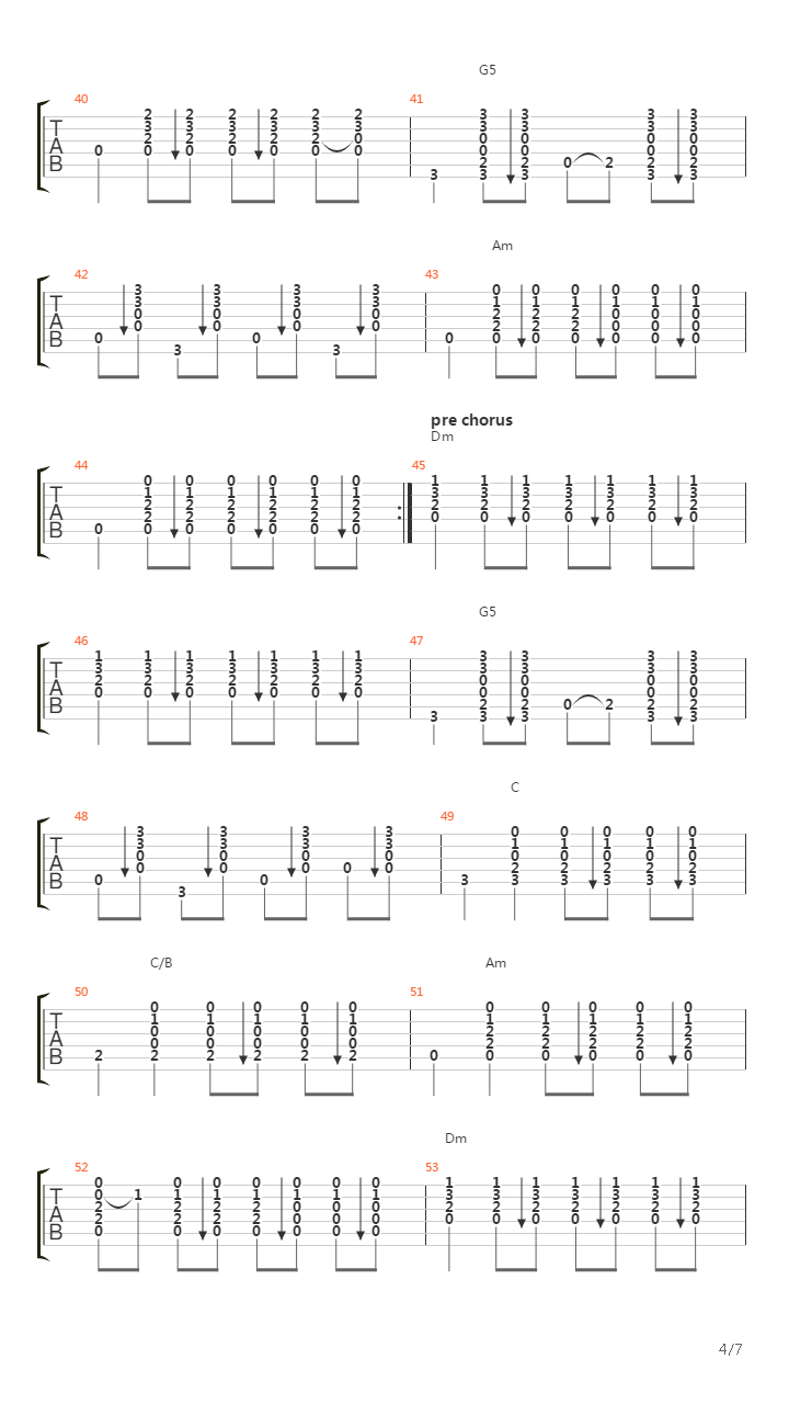 Substitute吉他谱