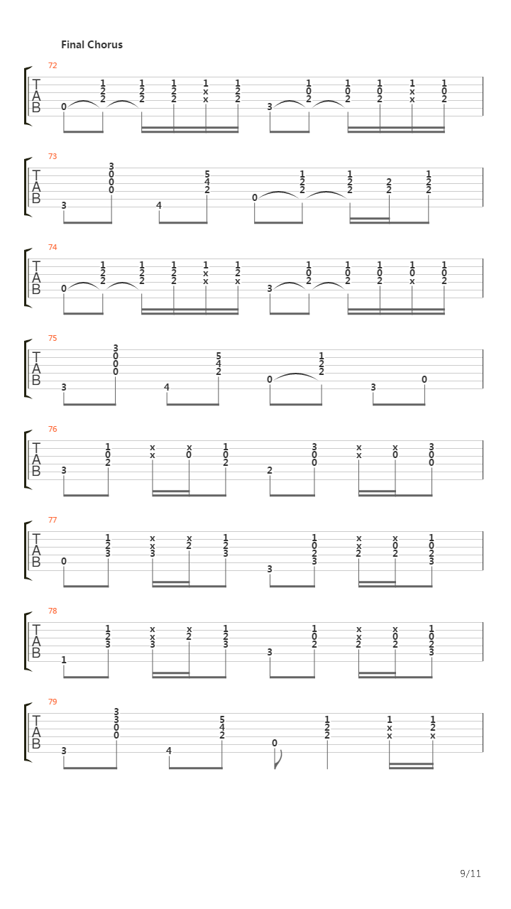 The Road吉他谱