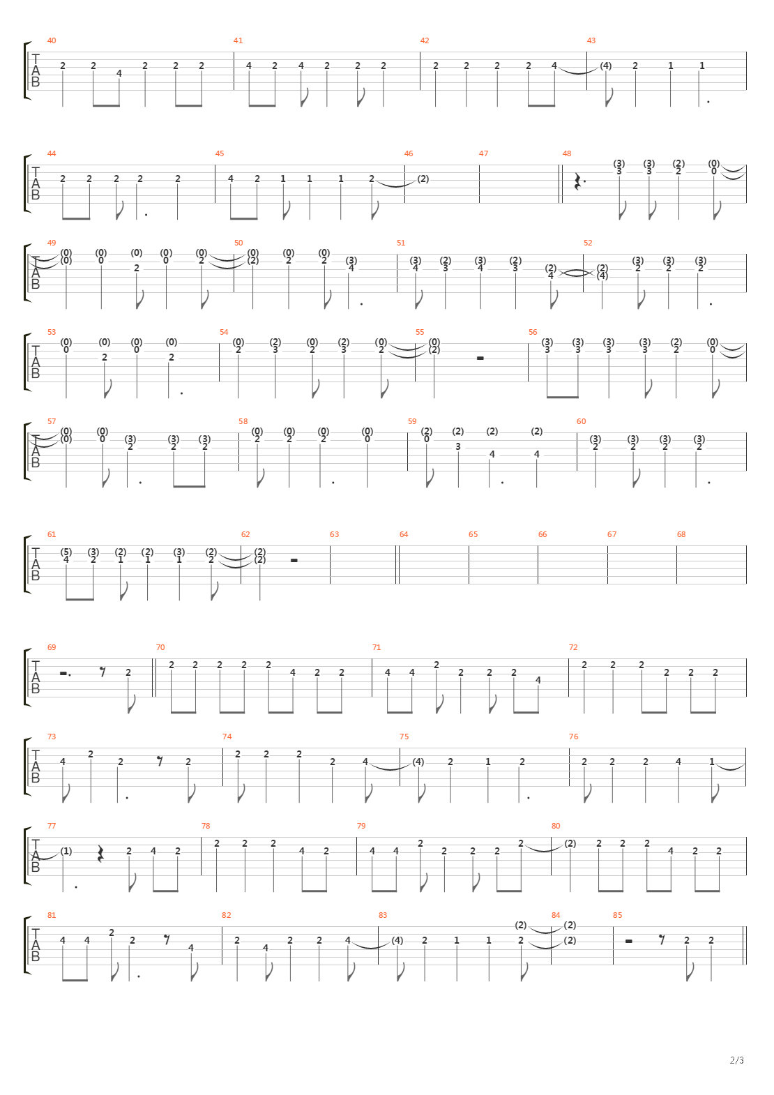 60 Beautiful And Mine吉他谱