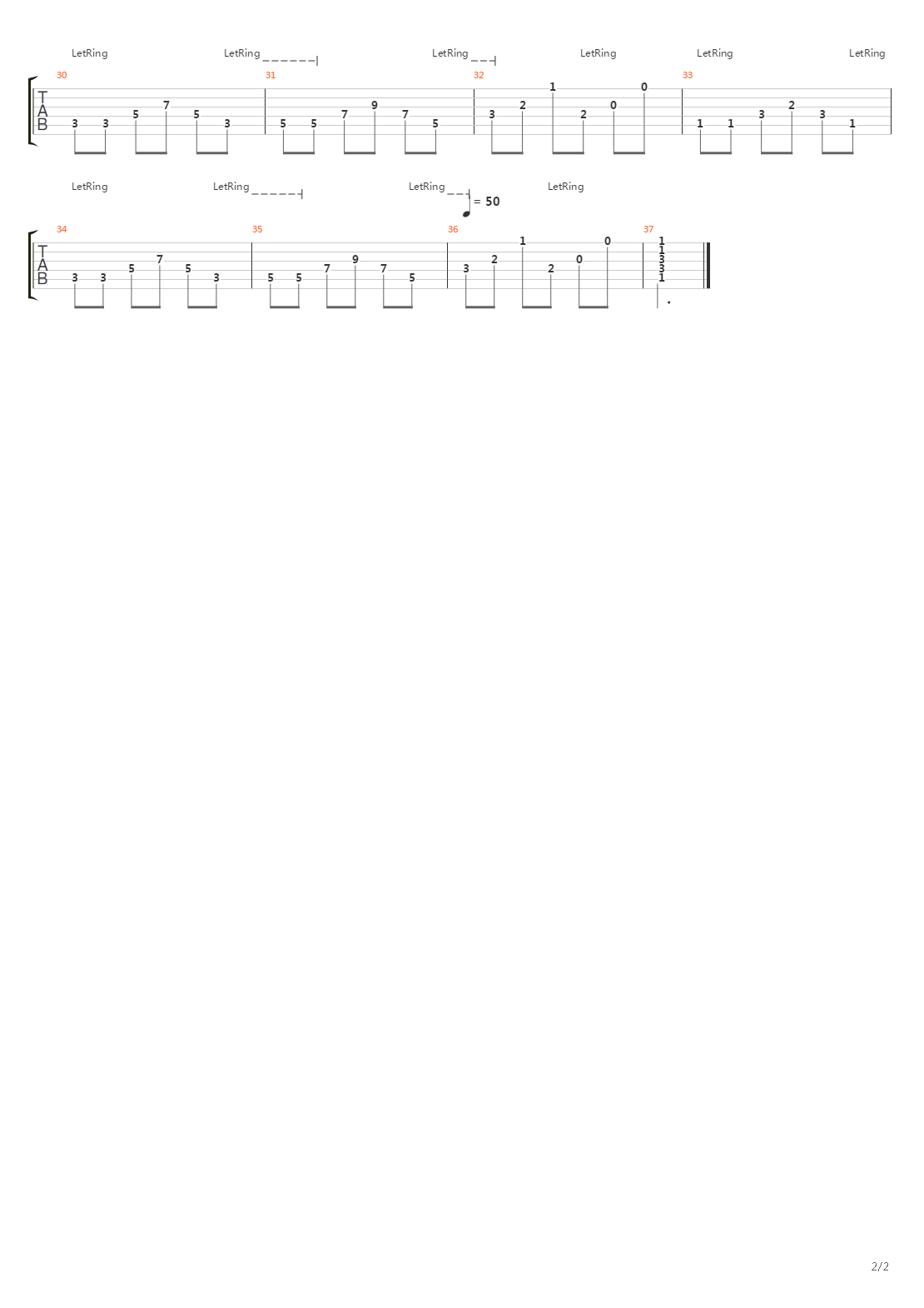 Minuet吉他谱