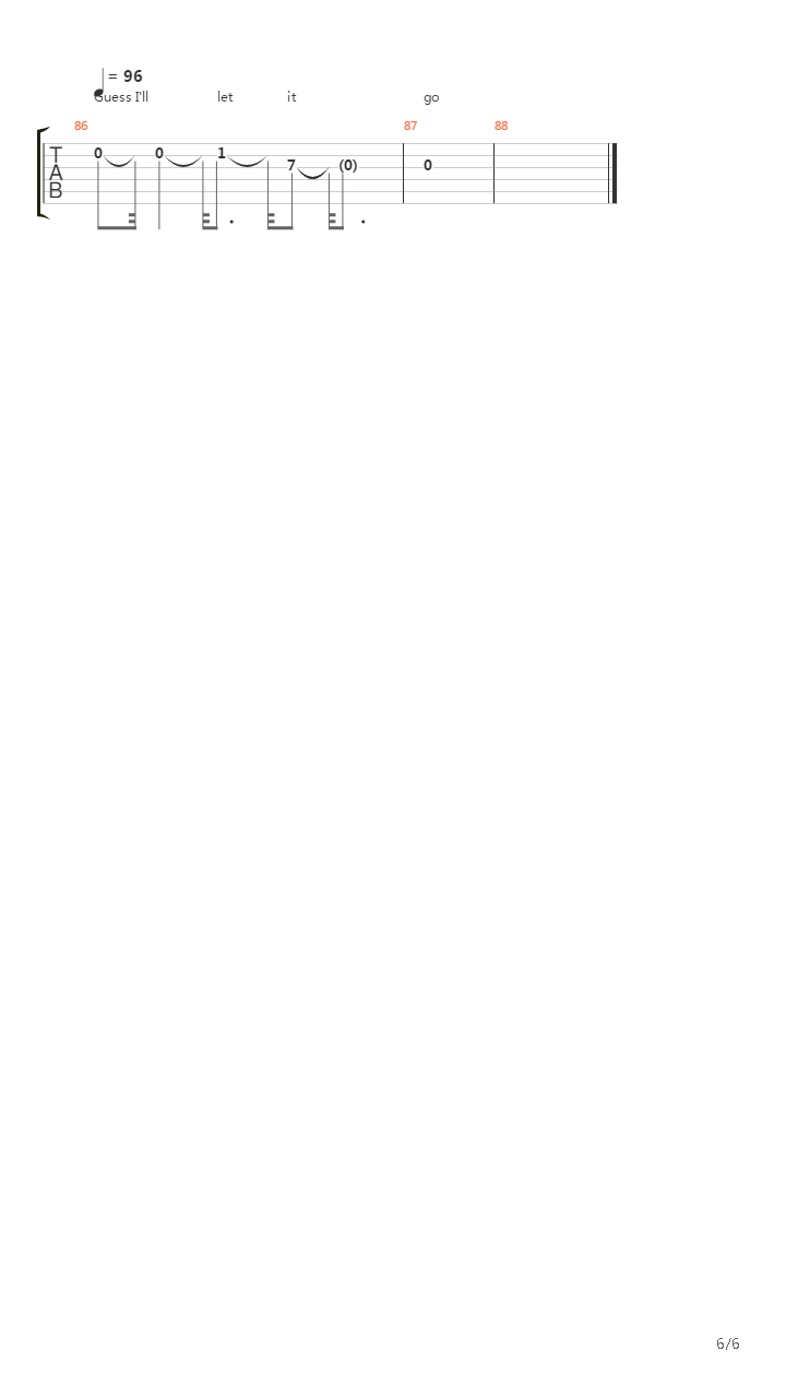 Shimmer吉他谱