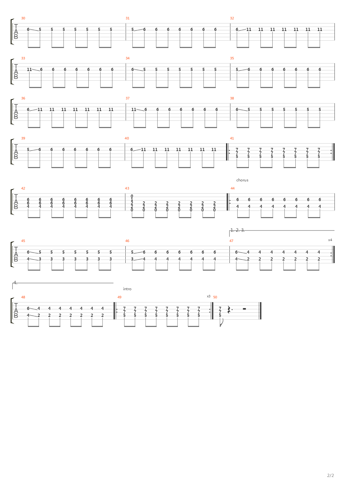 Public Witness Program吉他谱