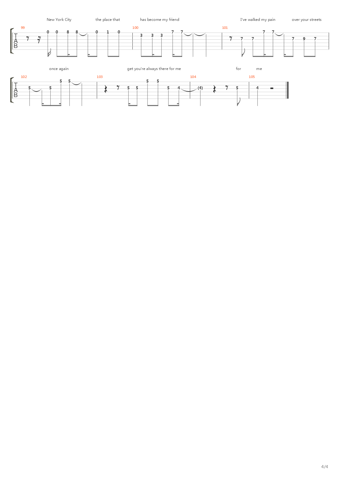 Where Do I Begin吉他谱