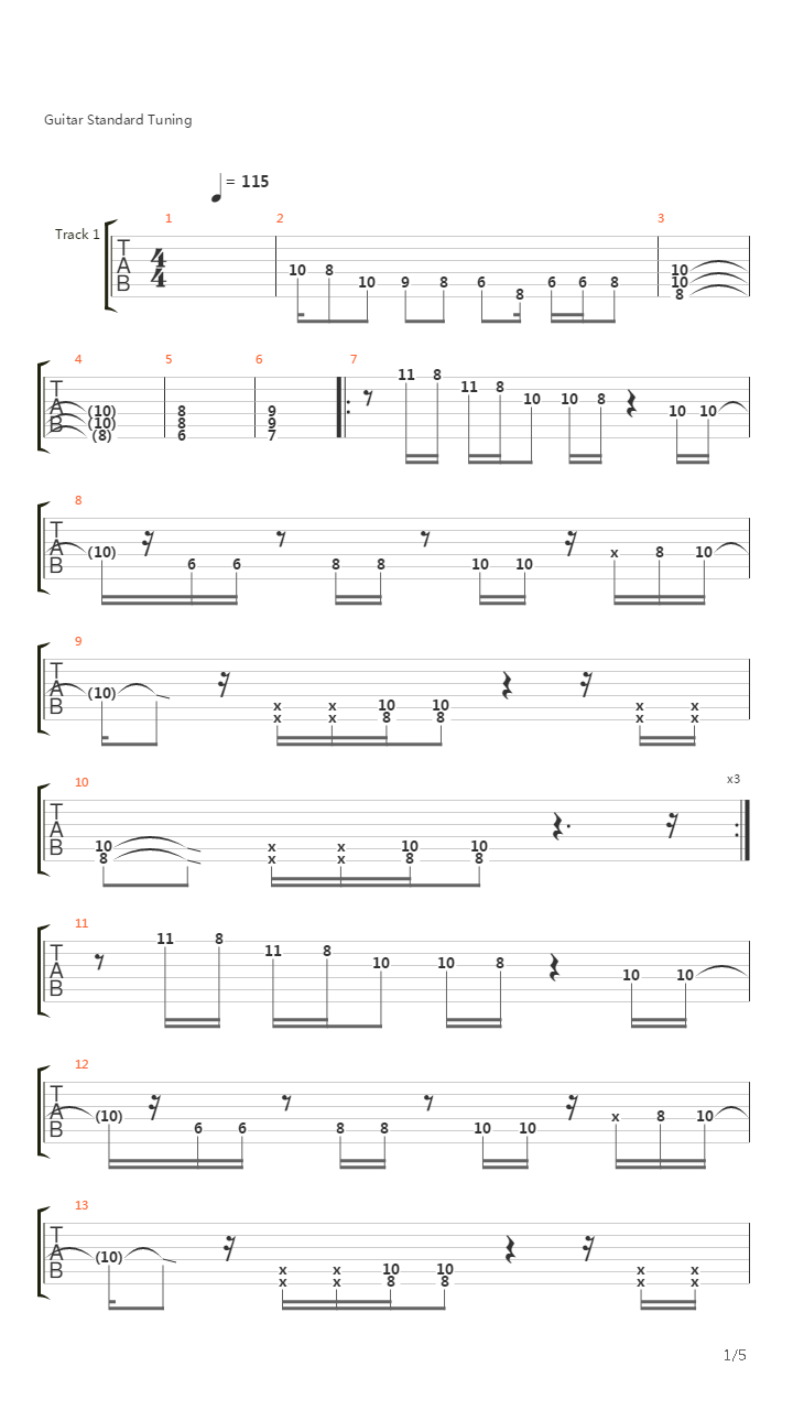 Standing On The Verge Of Getting It On吉他谱