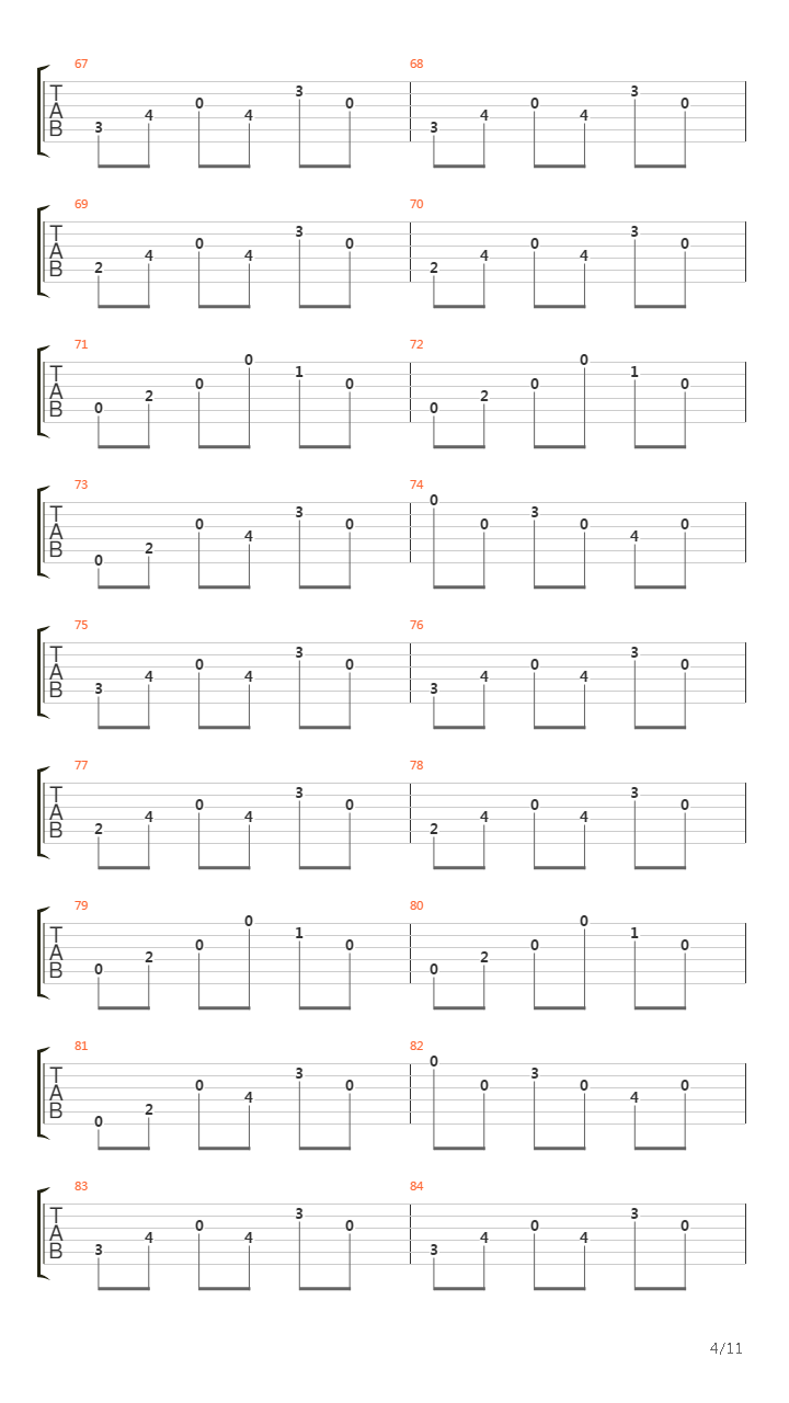 Tsuki No Uta吉他谱