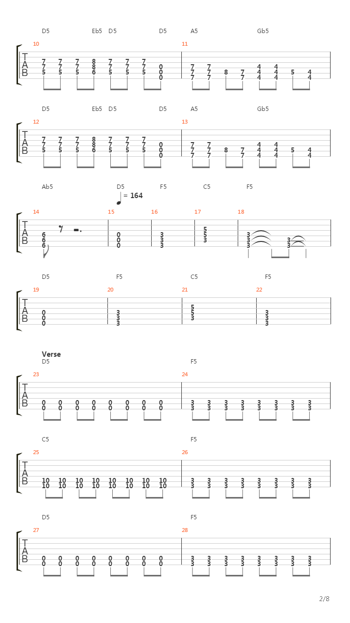 Mondo Chaos吉他谱