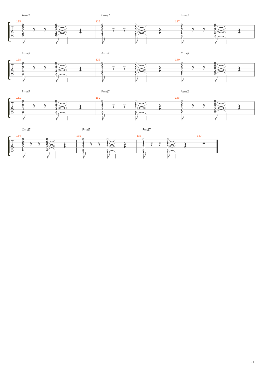 Vow吉他谱