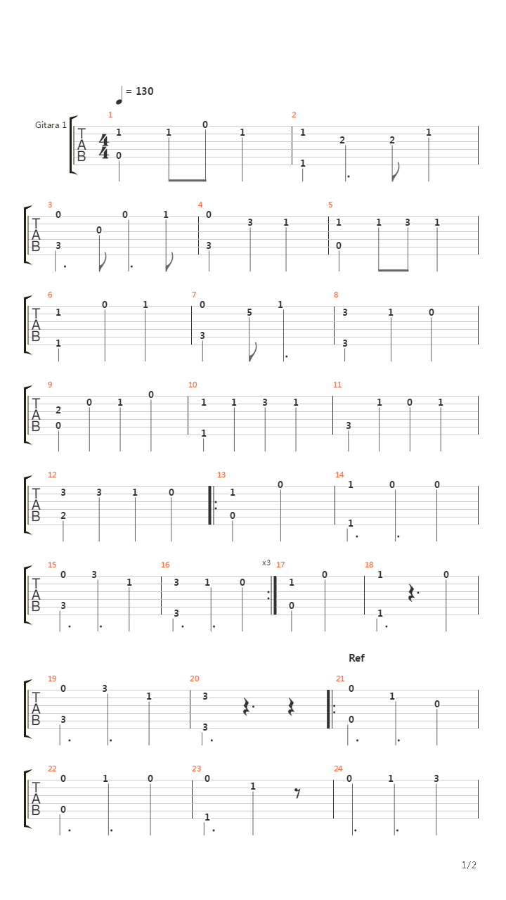 Praan吉他谱