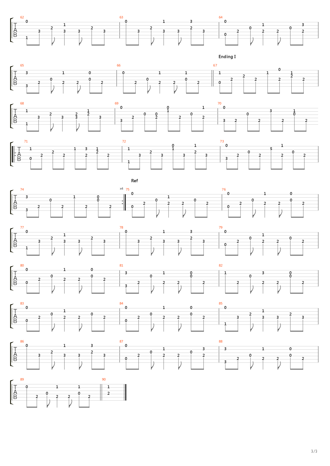 Praan吉他谱