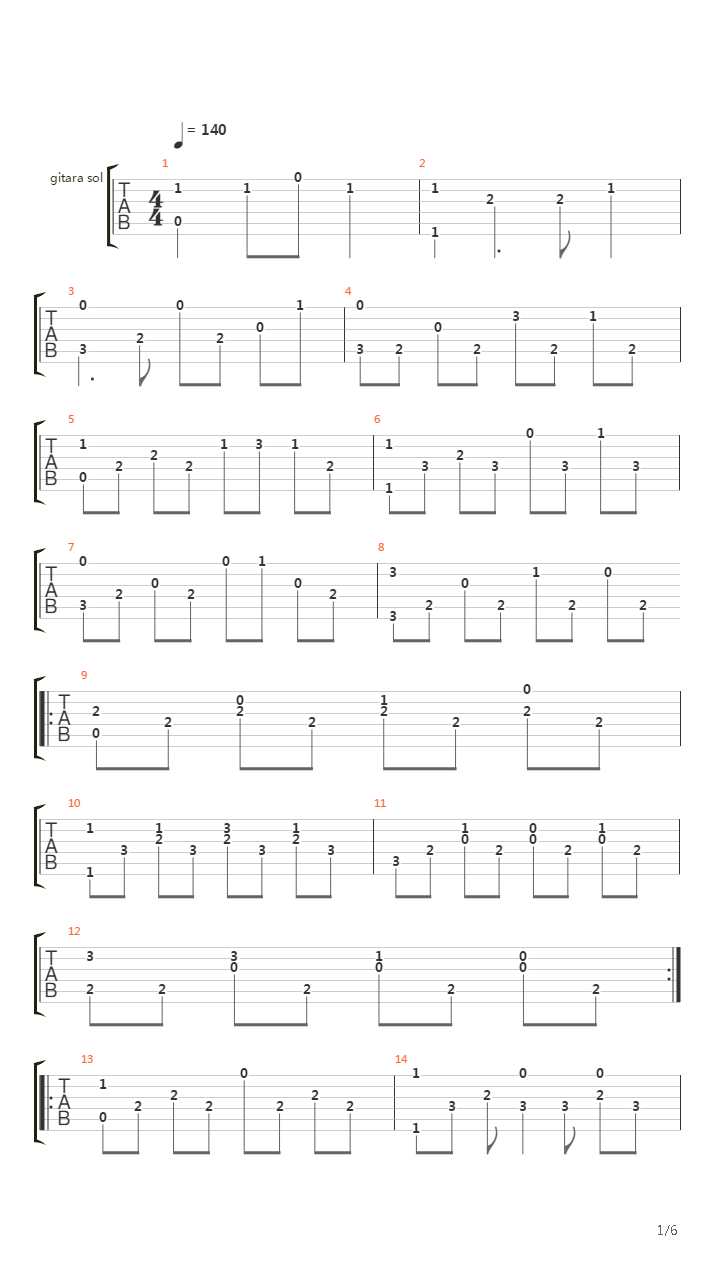 Praan吉他谱