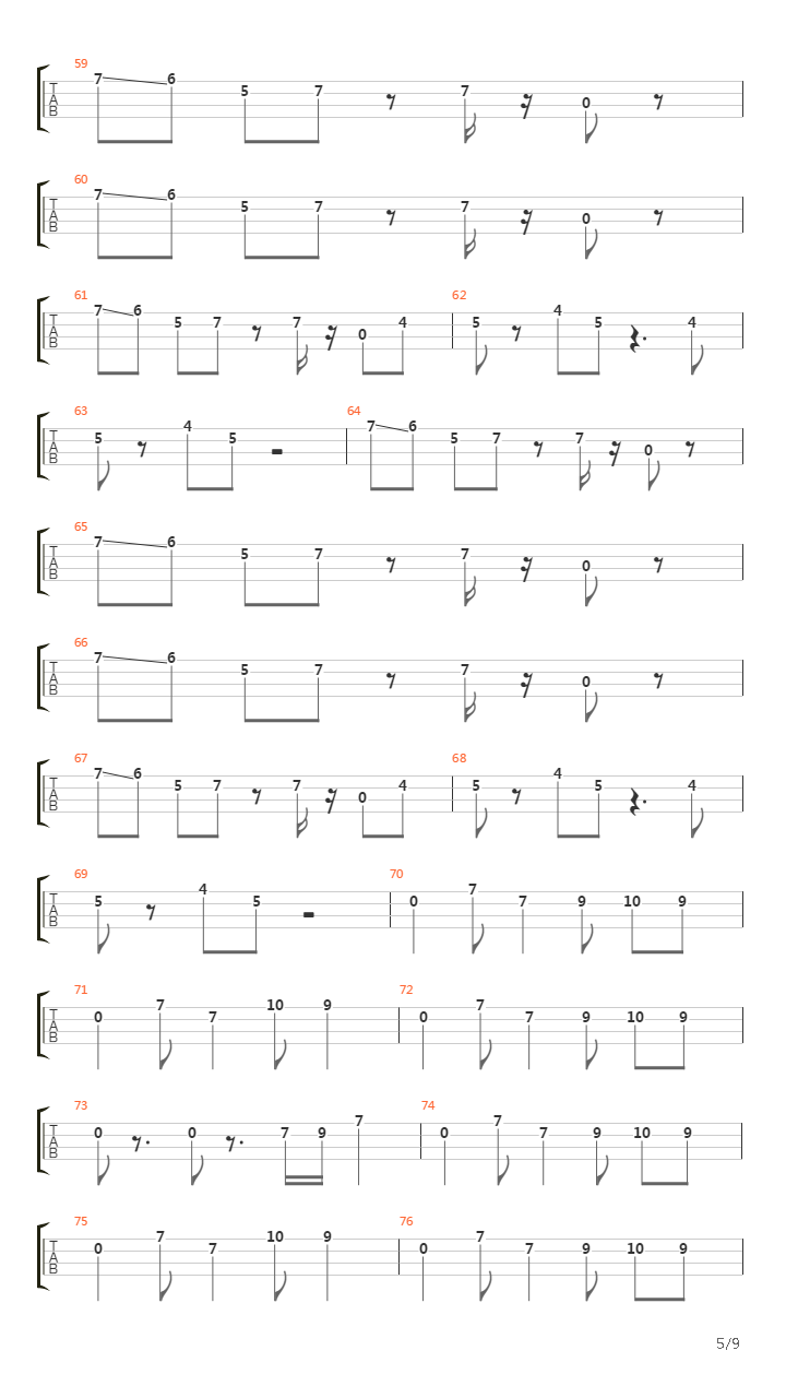 Cars吉他谱