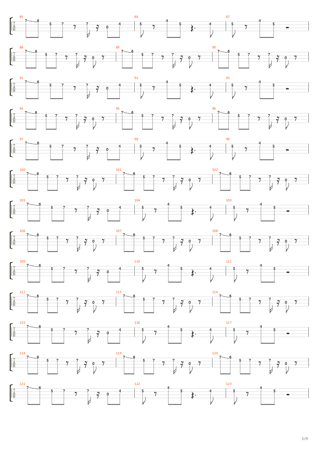 Cars吉他谱
