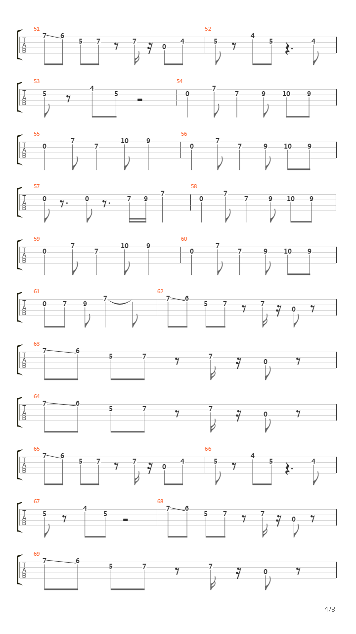 Cars吉他谱