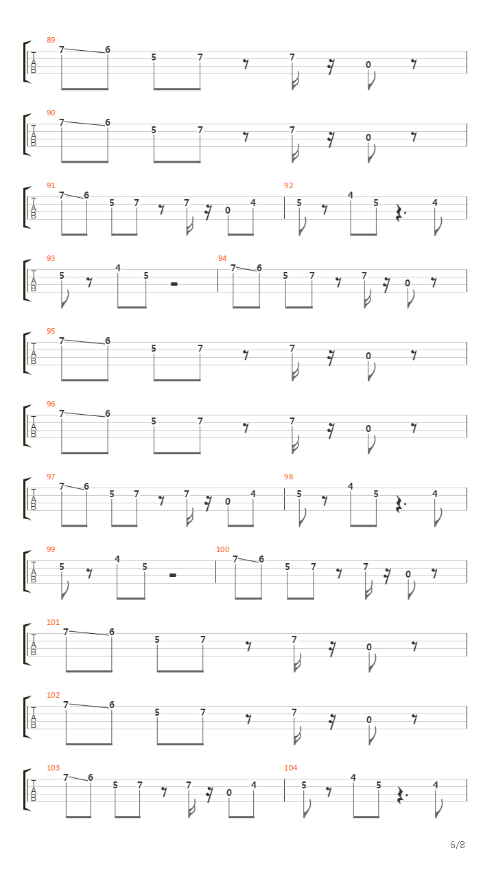 Cars吉他谱