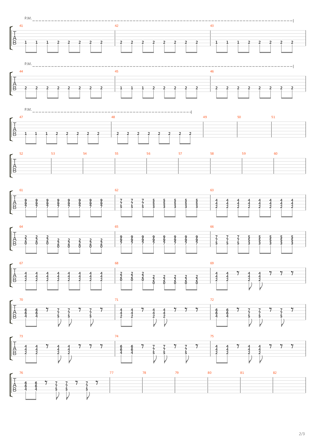 The Fall吉他谱