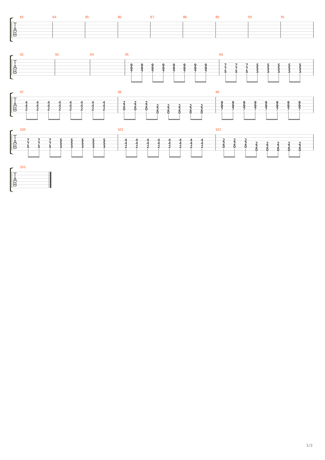 The Fall吉他谱