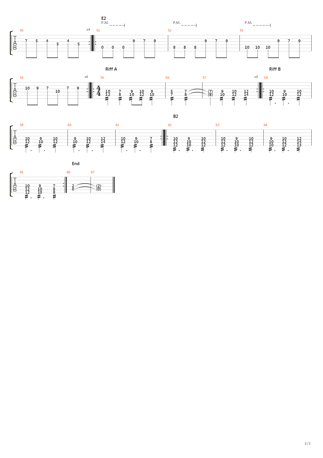 The Embrace Of Winter吉他谱