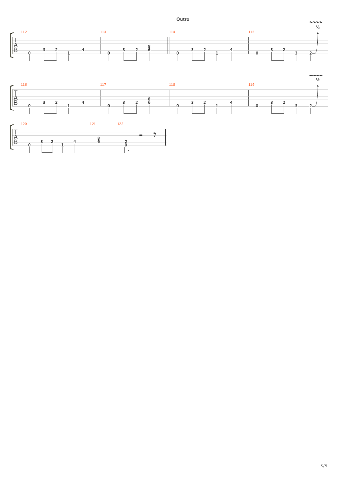 Ambulance Chaser吉他谱