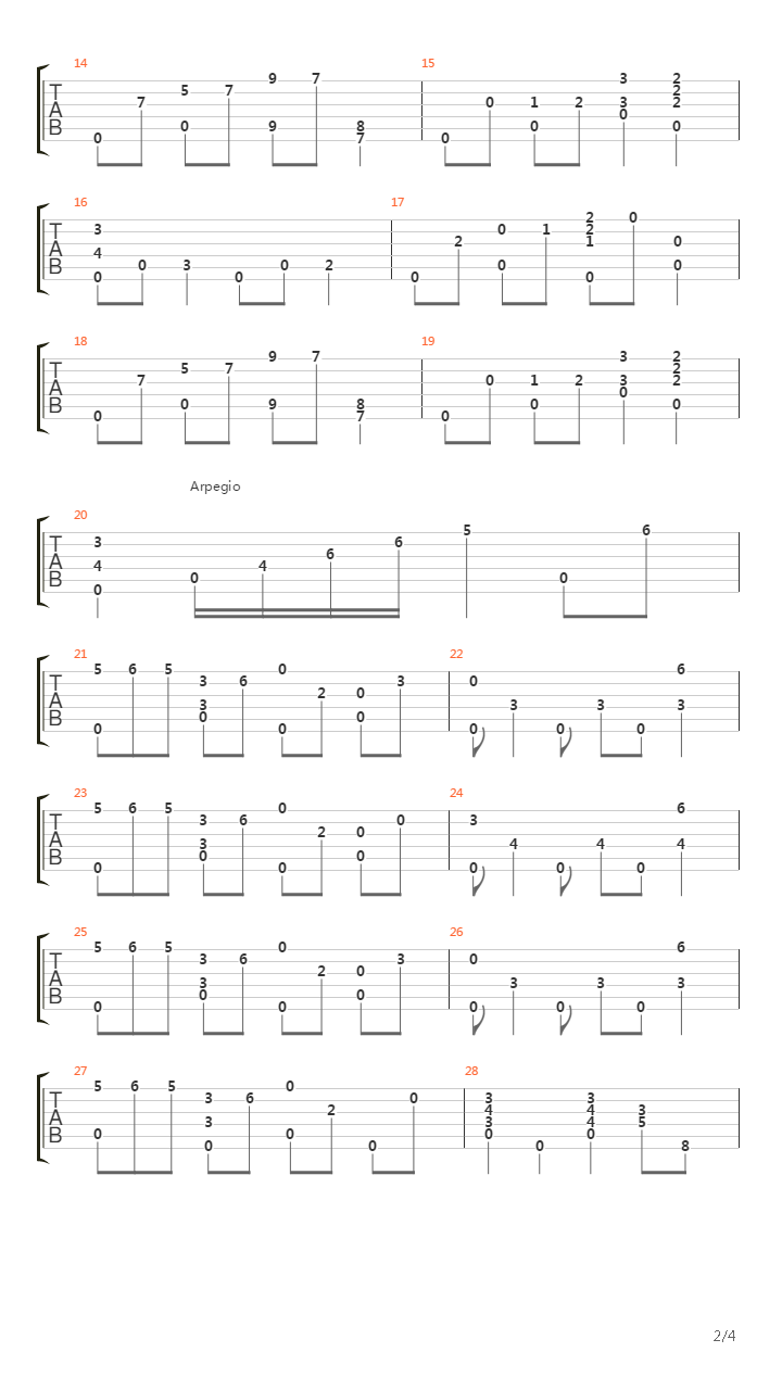 Prelude No 3 Allegro Ben Ritmato E Deciso吉他谱